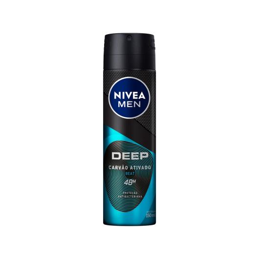 Antitranspirante Aerossol Carvão Ativado Beat Nivea Men Deep 150ml - Imagem em destaque