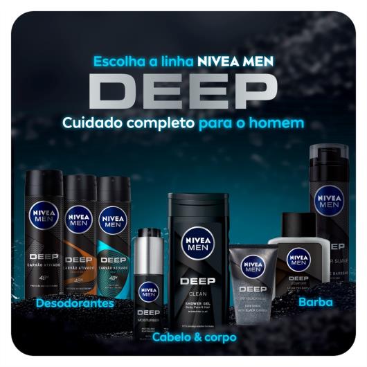 Antitranspirante Aerossol Carvão Ativado Beat Nivea Men Deep 150ml - Imagem em destaque