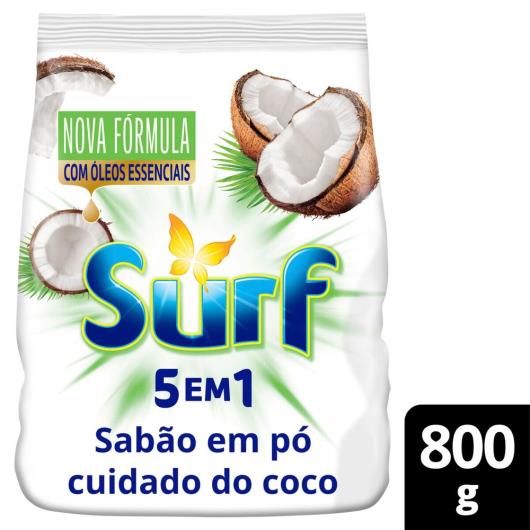 Sabão em Pó 5 em 1 Surf Cuidado do Coco 800g - Imagem em destaque