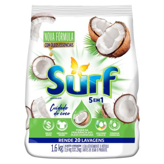 Sabão em Pó 5 em 1 Surf Cuidado do Coco 1,6kg - Imagem em destaque