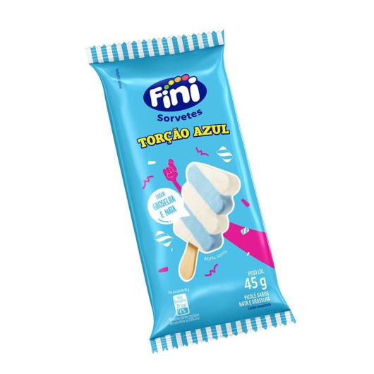 Picolé Groselha e Nata Torção Azul Fini Pacote 45g - Imagem em destaque