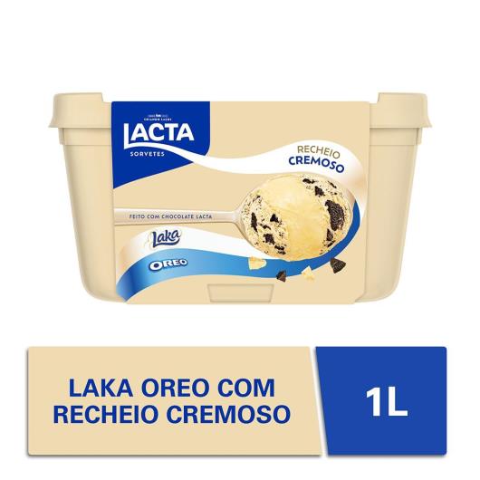 Sorvete Laka e Oreo Lacta Pote 1l - Imagem em destaque