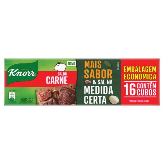 Caldo Tablete Carne Knorr Mais Sabor Caixa 152g 16 Unidades Embalagem Econômica - Imagem em destaque