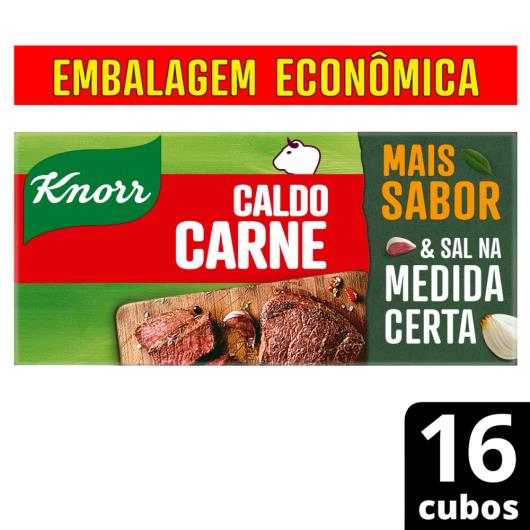 Caldo Tablete Carne Knorr Mais Sabor Caixa 152g 16 Unidades Embalagem Econômica - Imagem em destaque