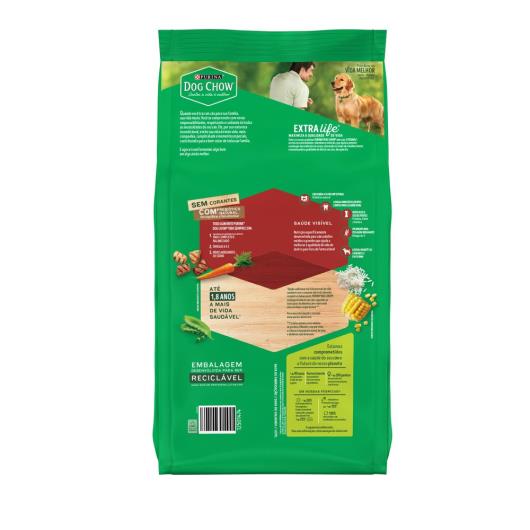 Ração DOG CHOW Cães Adultos Médios e Grandes Sabor Frango e Arroz 3kg - Imagem em destaque