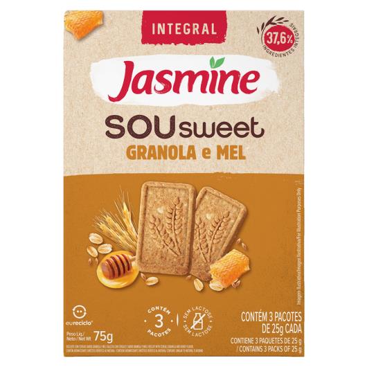 Biscoito Jasmine Sou Sweet Granola e Mel Caixa 75g - Imagem em destaque