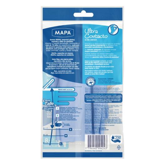 Luva Multiuso Azul Ultra Contato Mapa M - Imagem em destaque
