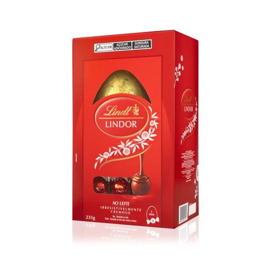 Ovo de Páscoa Lindt Lindor Chocolate Ao Leite 235g - Imagem em destaque
