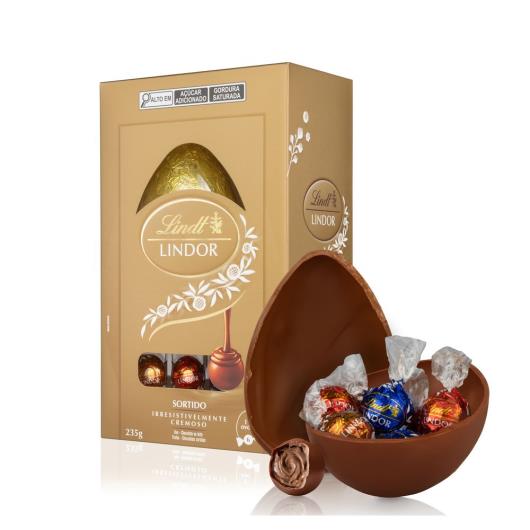 Ovo de Páscoa Lindt Lindor Chocolate Sortido 235g - Imagem em destaque