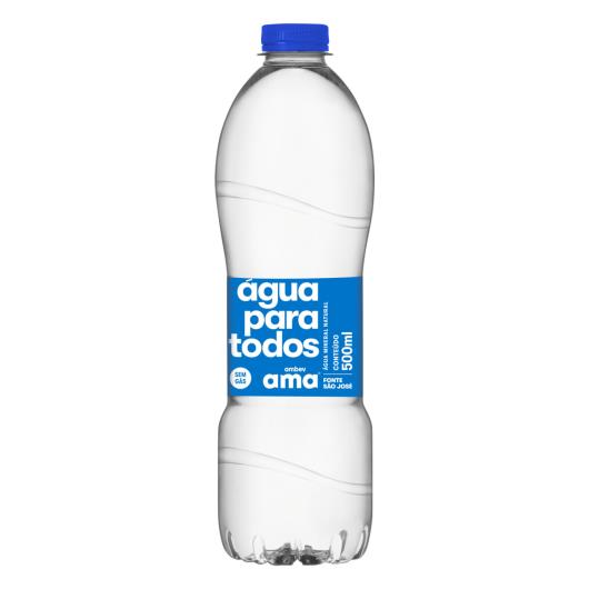 Água Mineral Natural sem Gás Ama Garrafa 500ml - Imagem em destaque