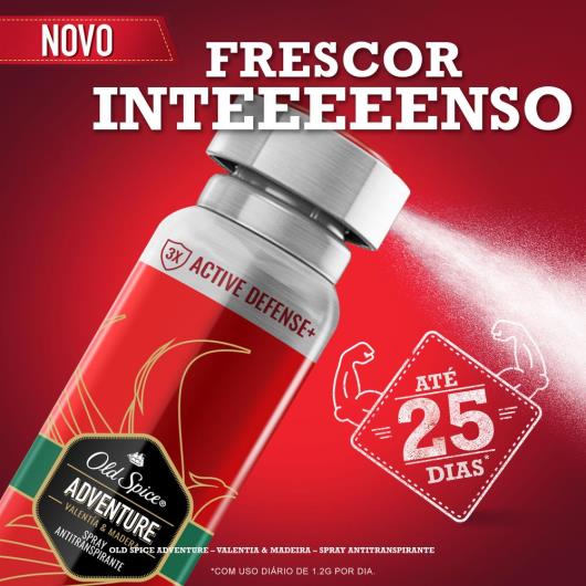Desodorante Spray Antitranspirante Old Spice Adventure Valentia e Madeira 93g - Imagem em destaque