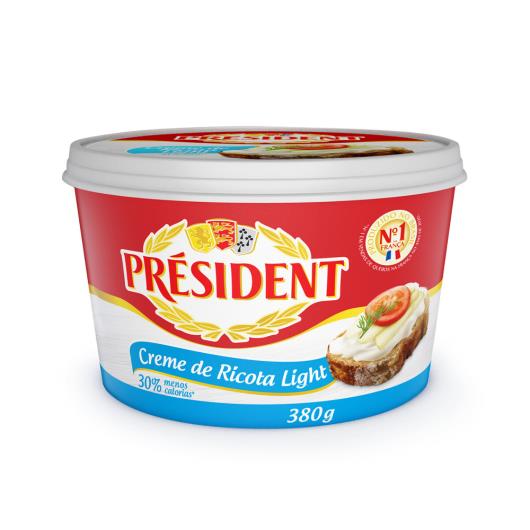 Creme de Queijo Ricota Light Président Pote 380g - Imagem em destaque