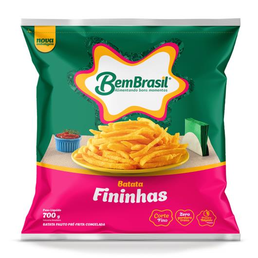 Batata Pré-Frita Palito Fininha Congelada Bem Brasil Pacote 700g - Imagem em destaque