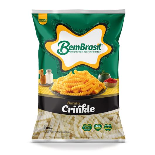 Batata Pré-Frita Crinkle Congelada Bem Brasil Pacote 1,05kg - Imagem em destaque