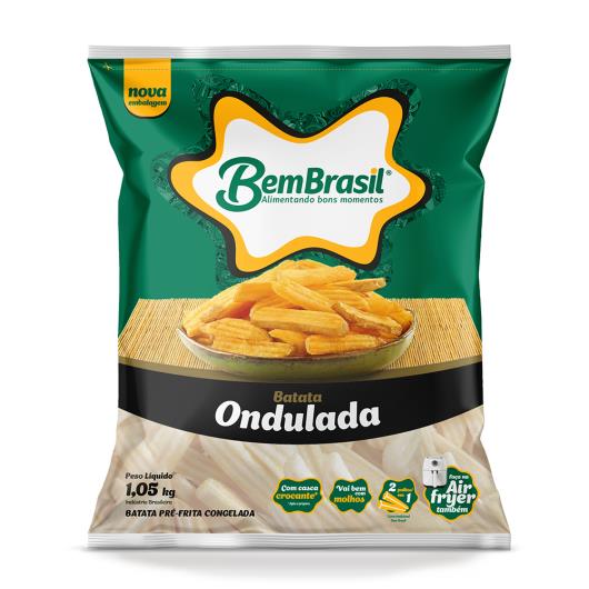 Batata Pré-Frita Ondulada Congelada Bem Brasil Pacote 1,05kg - Imagem em destaque