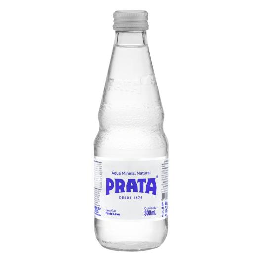 Água Mineral Prata sem Gás com Tampa Garrafa de Vidro 300ml - Imagem em destaque