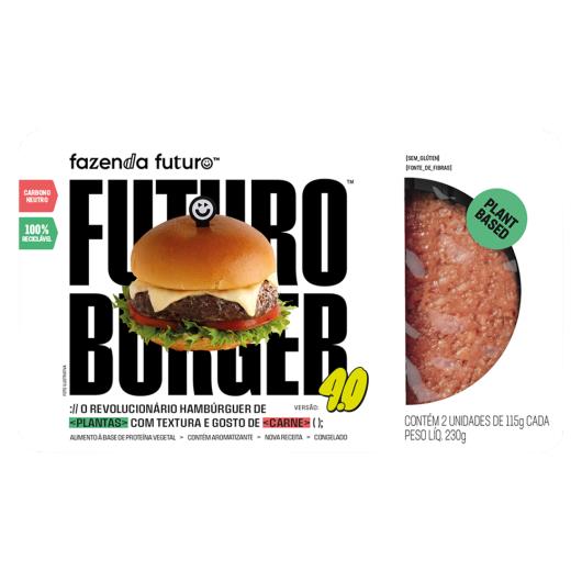 Hambúrguer Vegetal Fazenda Futuro Burger 4.0 Bandeja 230g 2 Unidades - Imagem em destaque