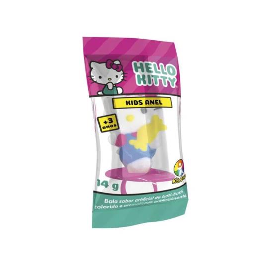 Pirulito Kids Zone Anel Hello Kitty 1 unidade 14g Sabor Sortido - Imagem em destaque