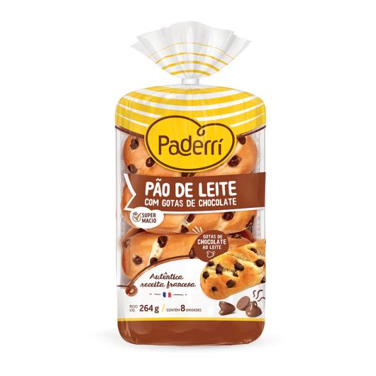 Pão de Leite Paderrí Com Gotas de Chocolate 264g - Imagem em destaque