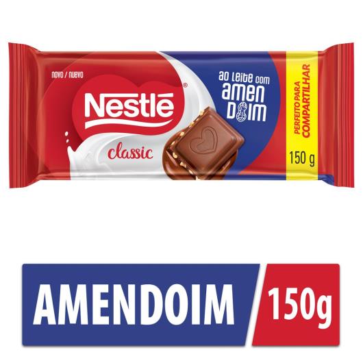 Chocolate Nestlé Classic ao Leite com Amendoim 150g - Imagem em destaque