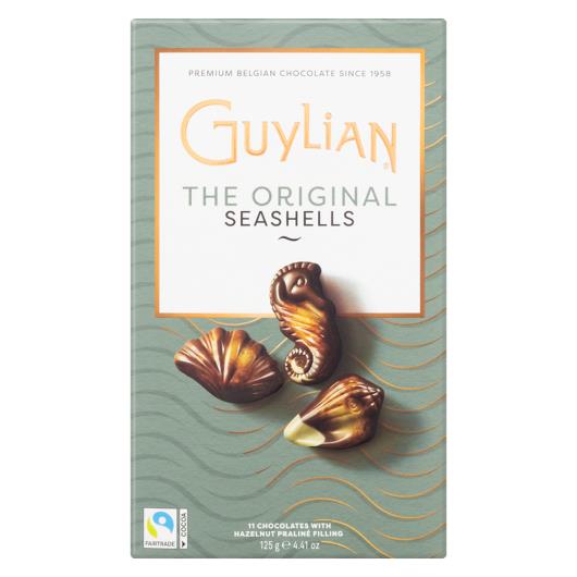 Chocolate Belga Recheio Praliné de Avelã Guylian The Original Caixa 125g 11 Unidades - Imagem em destaque