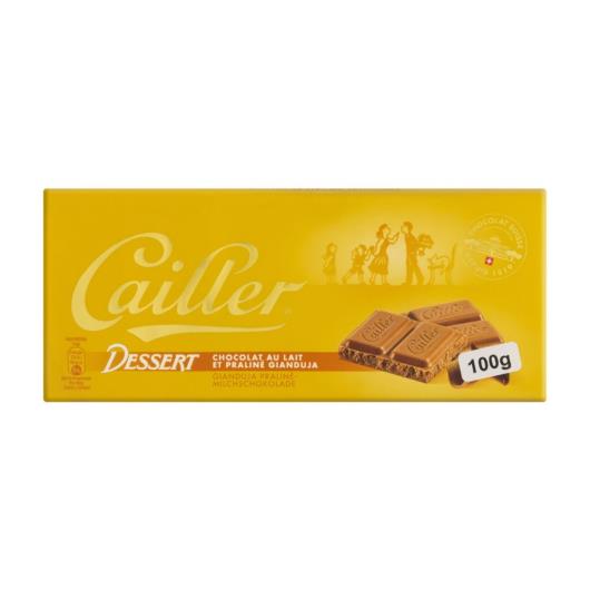 Chocolate Suíço ao Leite 25% Cacau com Gianduia de Avelãs Cailler Dessert Cartucho 100g - Imagem em destaque