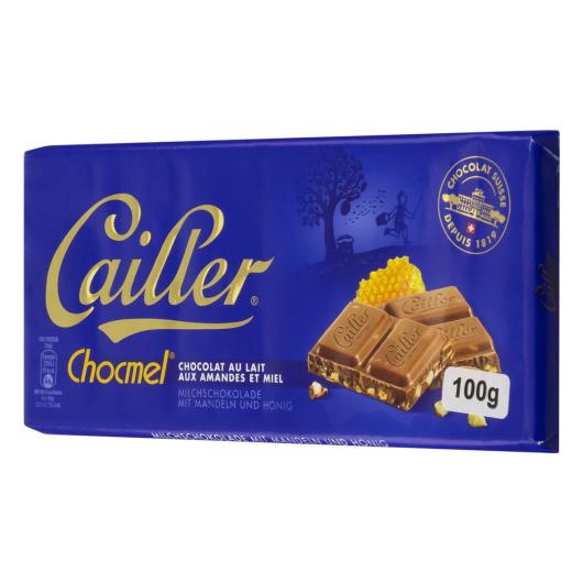 Chocolate Suíço ao Leite 31% Cacau com Amêndoas e Mel Cailler Chocmel Cartucho 100g - Imagem em destaque