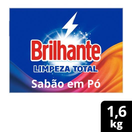 Lava-Roupas Pó Roupas Brancas e Coloridas Brilhante Limpeza Total Caixa 1,6kg - Imagem em destaque