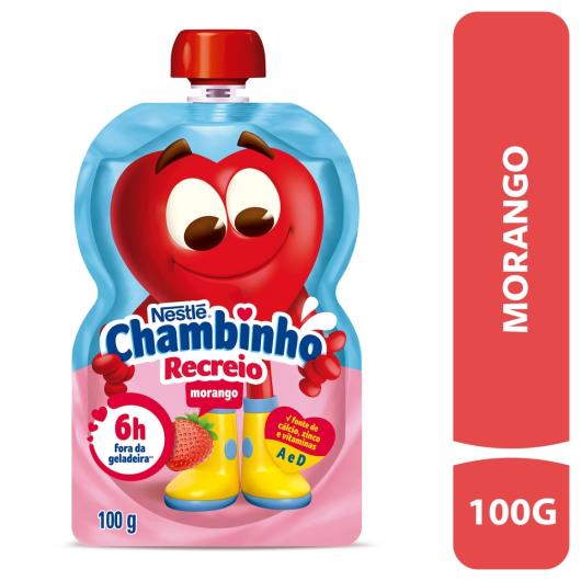 Iogurte CHAMBINHO Pouch Morango 100g - Imagem em destaque