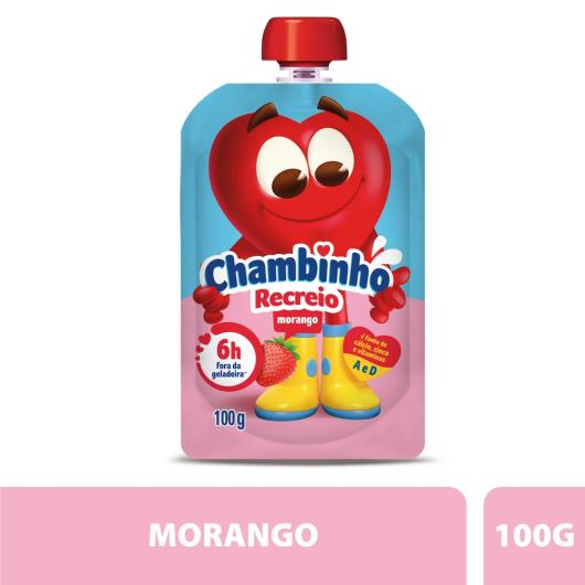 Iogurte CHAMBINHO Pouch Morango 100g - Imagem em destaque