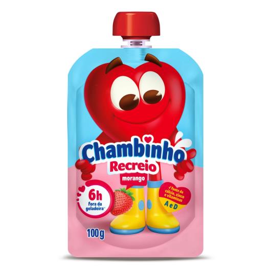 Iogurte CHAMBINHO Pouch Morango 100g - Imagem em destaque