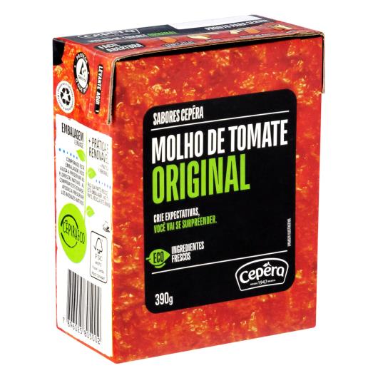 Molho de Tomate Original Sabores Cepêra Caixa 390g - Imagem em destaque