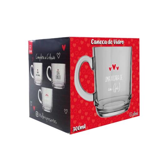 Caneca Allmix Love Uma Xicara Café 300ml - Imagem em destaque