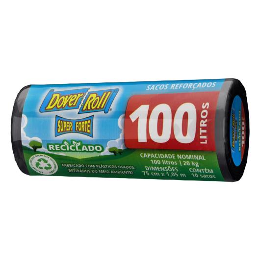 Saco para Lixo Reforçado 100l Dover Roll Super Forte 10 Unidades - Imagem em destaque