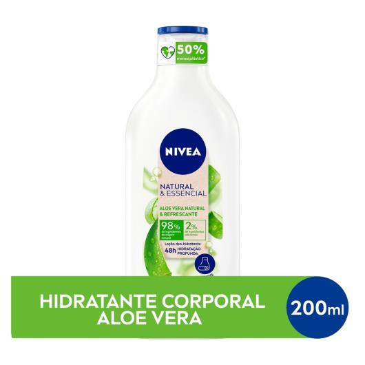 NIVEA Hidratante Corporal Natural&Essencial Aloe Vera Refrescante 200ml - Imagem em destaque