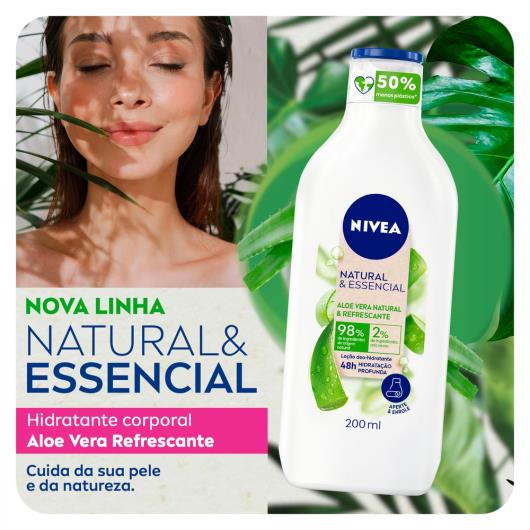 NIVEA Hidratante Corporal Natural&Essencial Aloe Vera Refrescante 200ml - Imagem em destaque