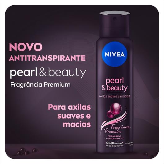 NIVEA Antitranspirante Pearl & Beauty Fragrância Premium Aerosol 150ml - Imagem em destaque