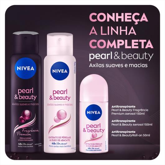 NIVEA Antitranspirante Pearl & Beauty Fragrância Premium Aerosol 150ml - Imagem em destaque