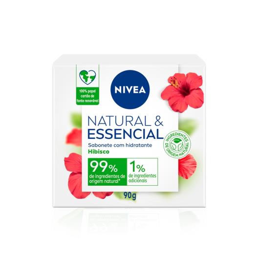 Sabonete Hidratante Hibisco Nivea Natural & Essencial Caixa 90g - Imagem em destaque