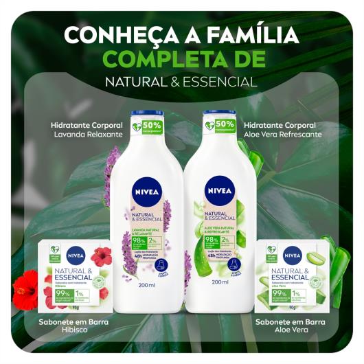 Sabonete Hidratante Hibisco Nivea Natural & Essencial Caixa 90g - Imagem em destaque