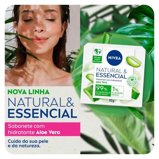 NIVEA Sabonete em barra Natural e Essencial Aloe e Vera 90g - Imagem em destaque