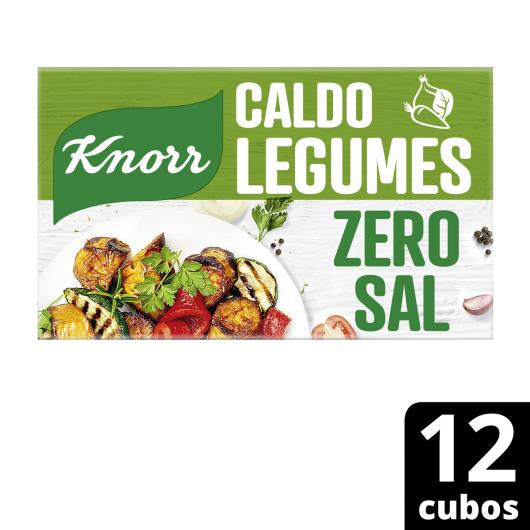 Caldo Tabletes Legumes Knorr Zero Sal Caixa 96g 12 Unidades - Imagem em destaque