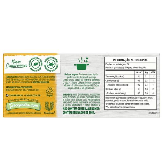 Caldo zero sal galinha Knorr 96g - Imagem em destaque
