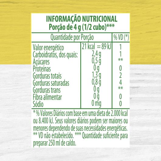 Caldo Tabletes Galinha Knorr Zero Sal Caixa 96g 12 Unidades - Imagem em destaque
