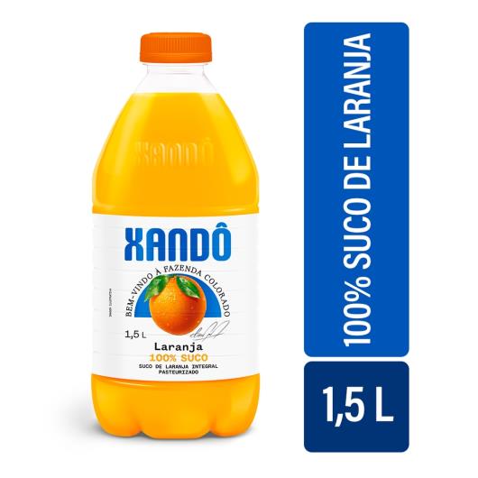 Suco de Laranja Integral Xandô 100% Suco Sem adição de Açúcar Aditivos e Conservantes Selo Kosher Sem Gluten 1,5L - Imagem em destaque