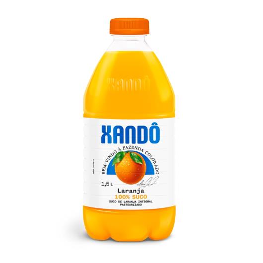 Suco de Laranja Integral Xandô 100% Suco Sem adição de Açúcar Aditivos e Conservantes Selo Kosher Sem Gluten 1,5L - Imagem em destaque