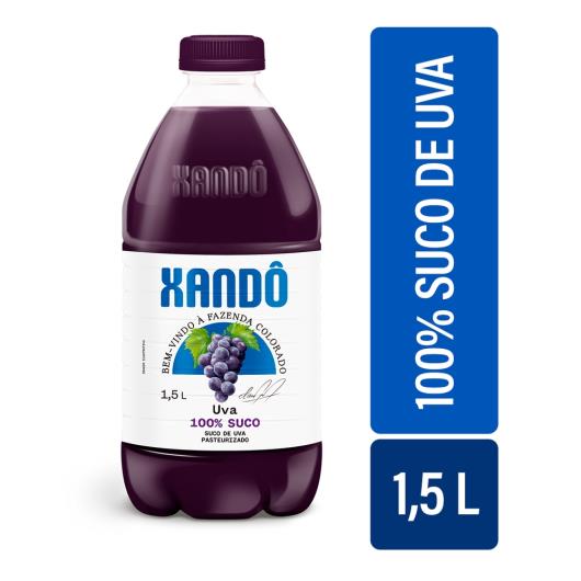 Suco de Uva Xandô 100% Suco Sem adição de Açúcar Aditivos e Conservantes Sem Gluten 1.5L - Imagem em destaque
