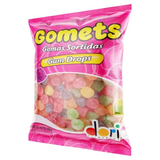 Bala de Goma Frutas Sortidas Gum Drops Dori Gomets Pacote 500g - Imagem em destaque