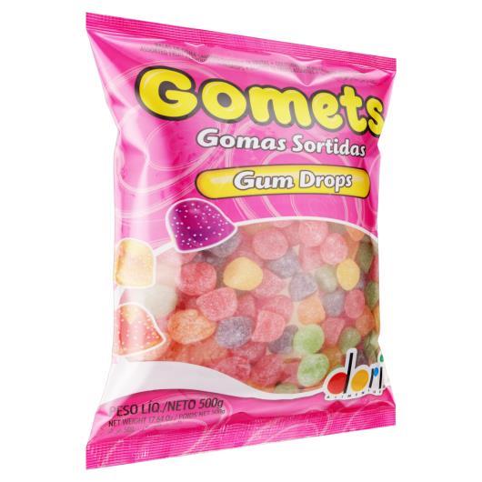 Bala de Goma Frutas Sortidas Gum Drops Dori Gomets Pacote 500g - Imagem em destaque