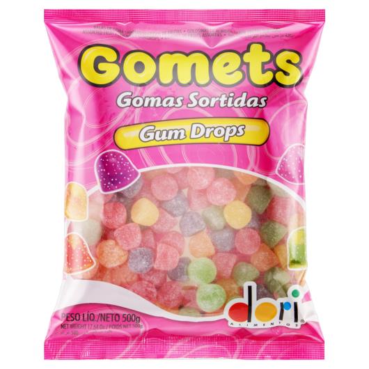 Bala de Goma Frutas Sortidas Gum Drops Dori Gomets Pacote 500g - Imagem em destaque